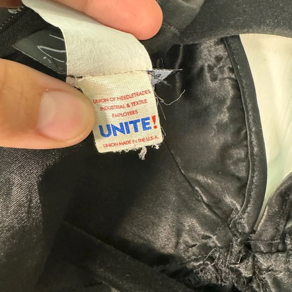 Zum Zum by Niki Livas Asian Inspired Mock neck Sequin Satin Black Dress Size 5-6 - Picture 12 of 13